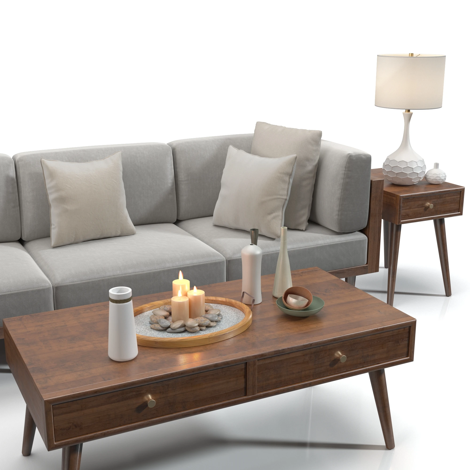 Bellanest Soto Modular Sectional Sofa Set 3D Model_05